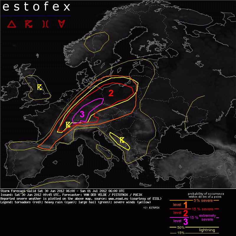 NOWCASTING TUTT' ITALIA  dal 16 giugno al 30 giugno l'africano in tutto il suo splendore - Pagina 15 Showforecast.cgi?lightningmap=yes&fcstfile=2012070106_201206300945_3_stormforecast