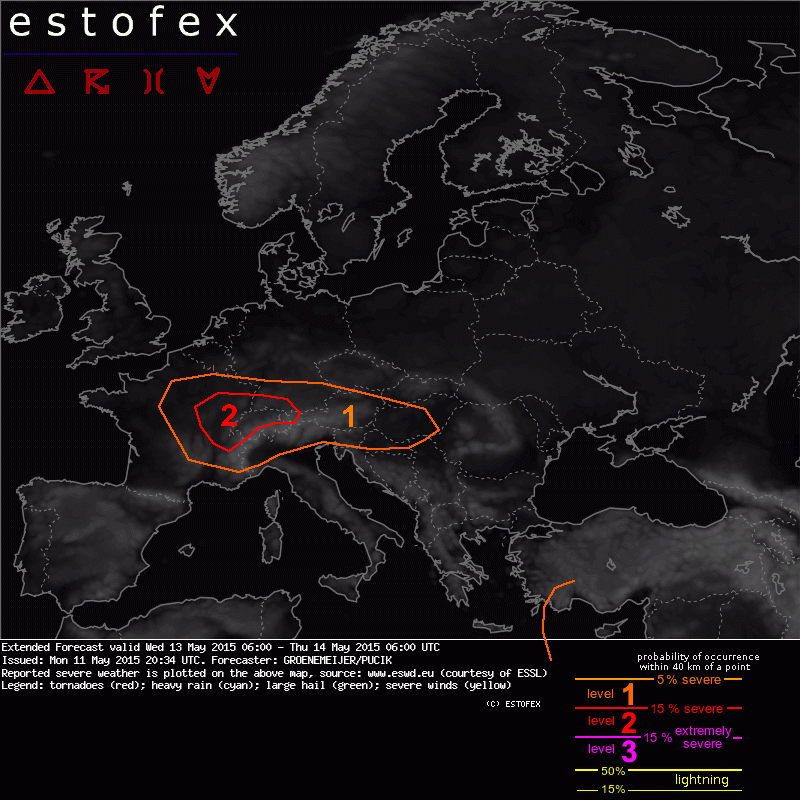 Premiers orages de chaleur du 12 au 14 mai 2015? Showforecast.cgi?lightningmap=yes&fcstfile=2015051406_201505112008_2_extendedforecast