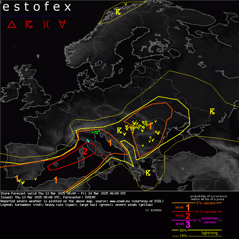 Mapa estofex